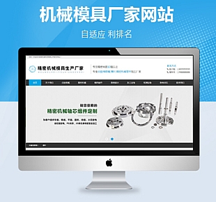 图龙网络-响应式精密机械模具类自适应网站pbootcms模板