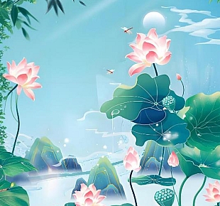 青山绿水相映成趣,云雾缭绕其间,给人一种仙境般的感觉