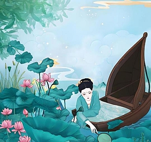 荷叶翠绿欲滴,层层叠叠地铺展开来,宛如一把把绿色的大伞